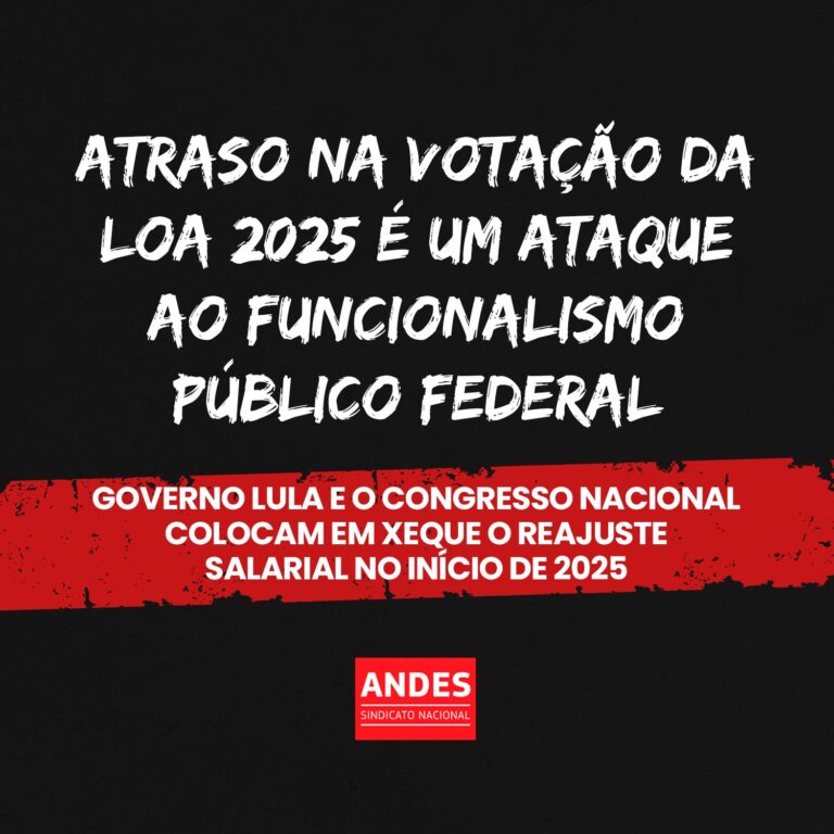 Morosidade e irresponsabilidade do governo federal ameaçam reajuste de