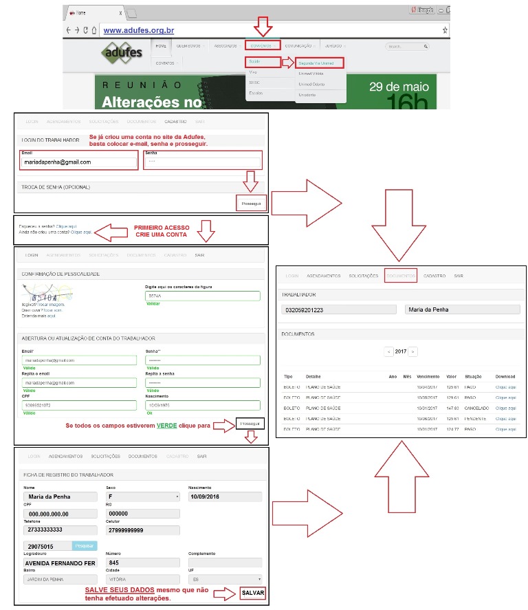 Procedimento para emisso de 2 Via Boleto Unimed